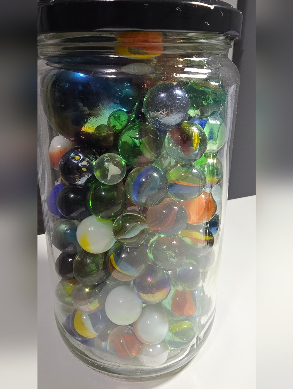 Jar of Assorted Marbles